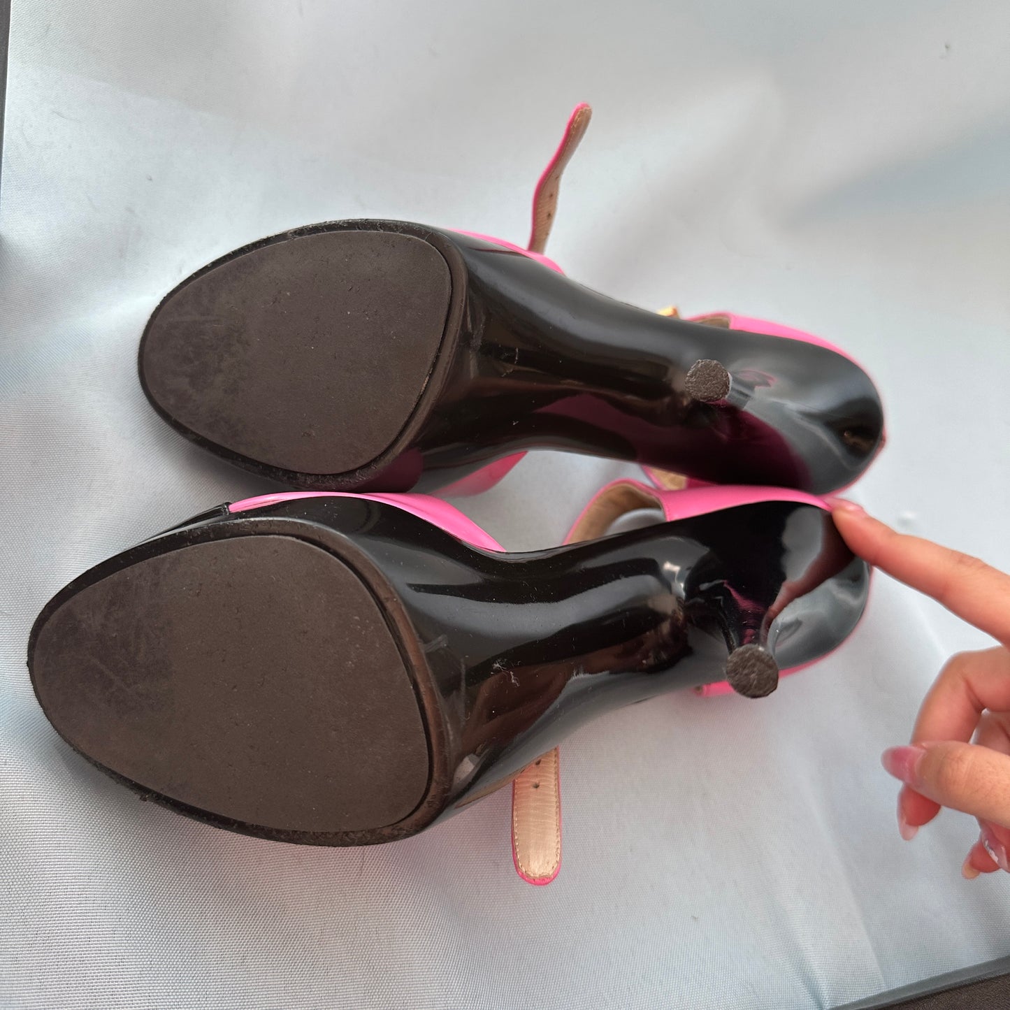 Chanel Spring 1995 Runway Pink Patent Heels