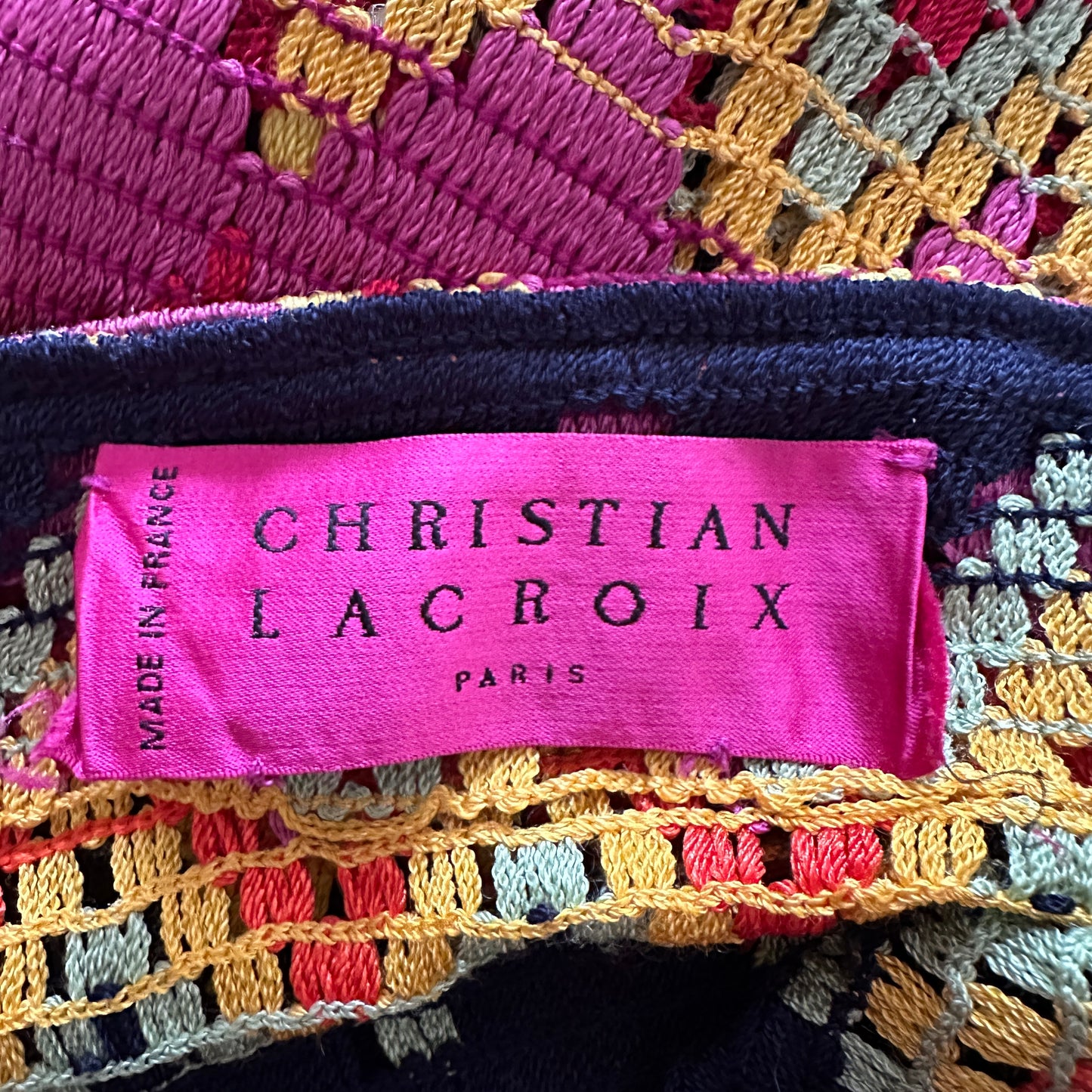 Christian Lacroix Multicolour Crochet Skirt