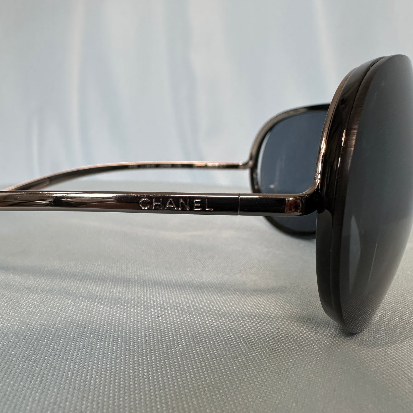 Chanel Fall 2001 Black Shield Sunglasses 6006