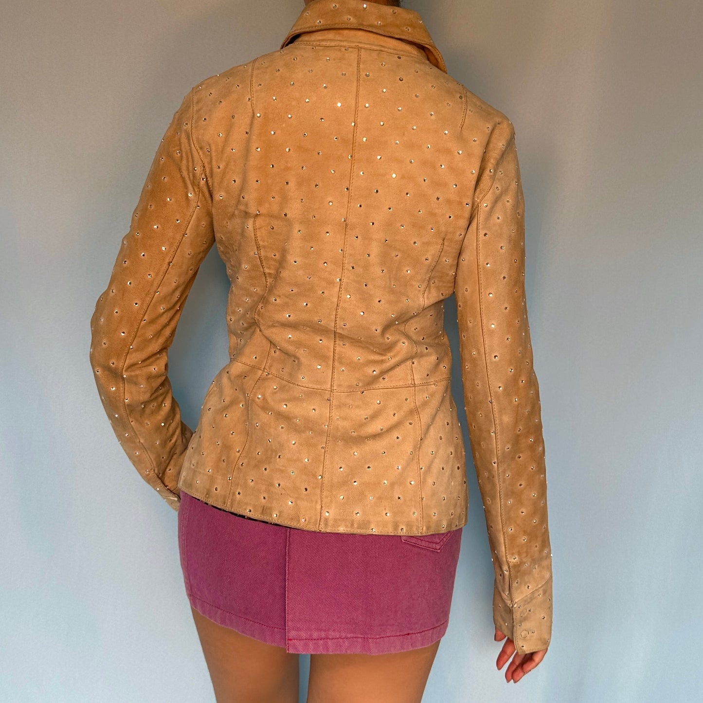 Dolce & Gabbana Fall 2000 Crystal Suede Jacket