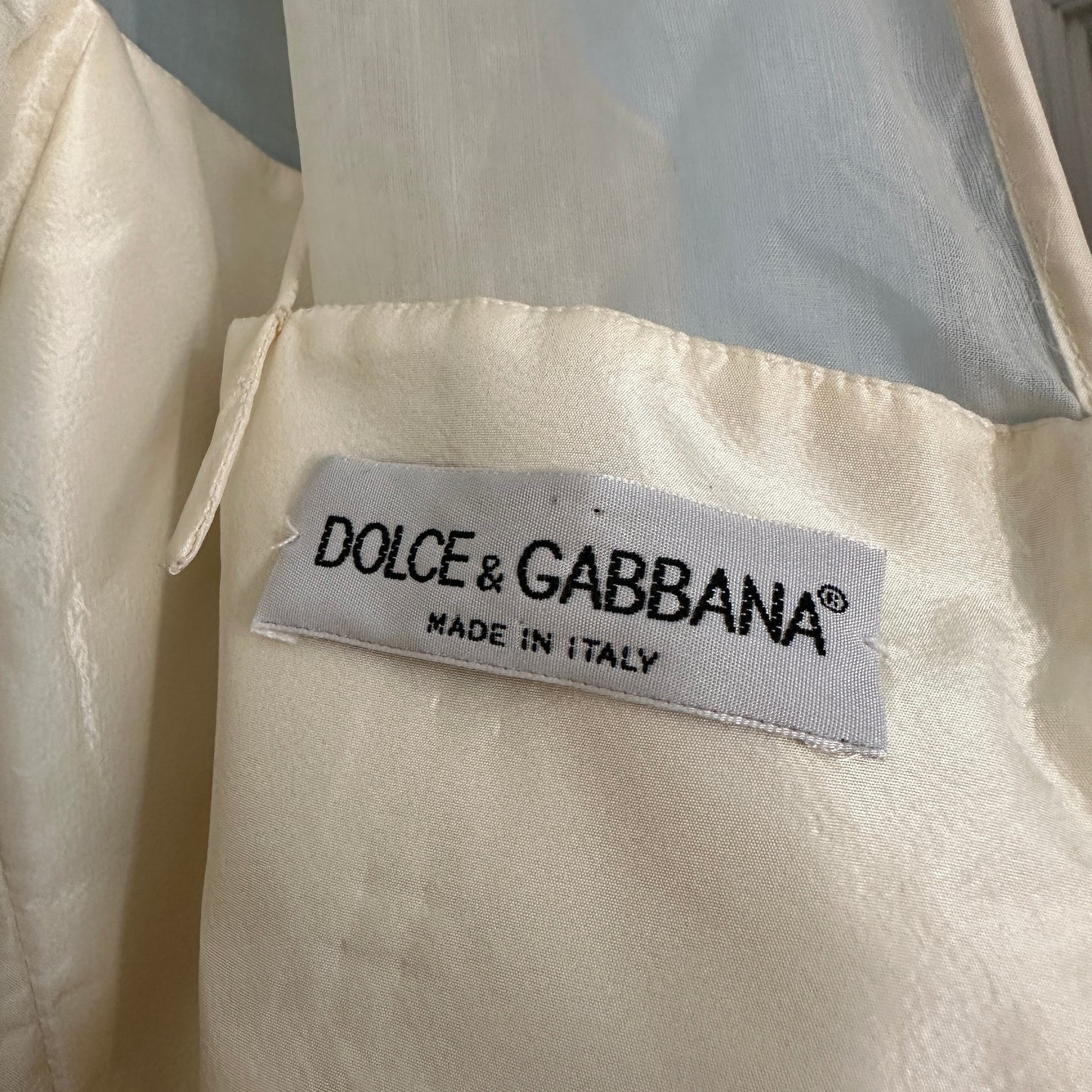 Dolce & Gabbana 1990’s Silk Balloon Skirt Wedding Dress