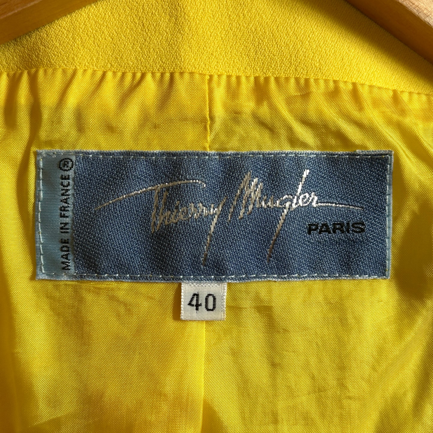 Thierry Mugler Yellow Jacket & Skirt Suit