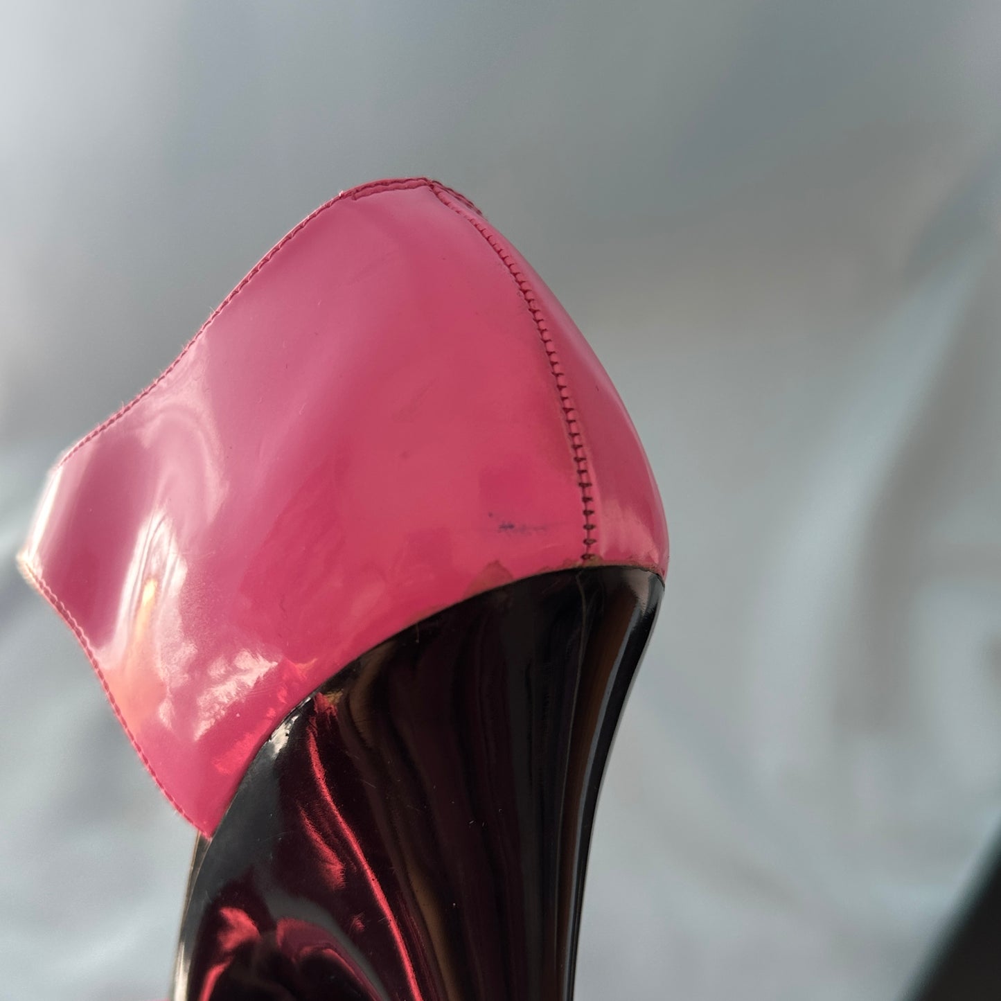 Chanel Spring 1995 Runway Pink Patent Heels