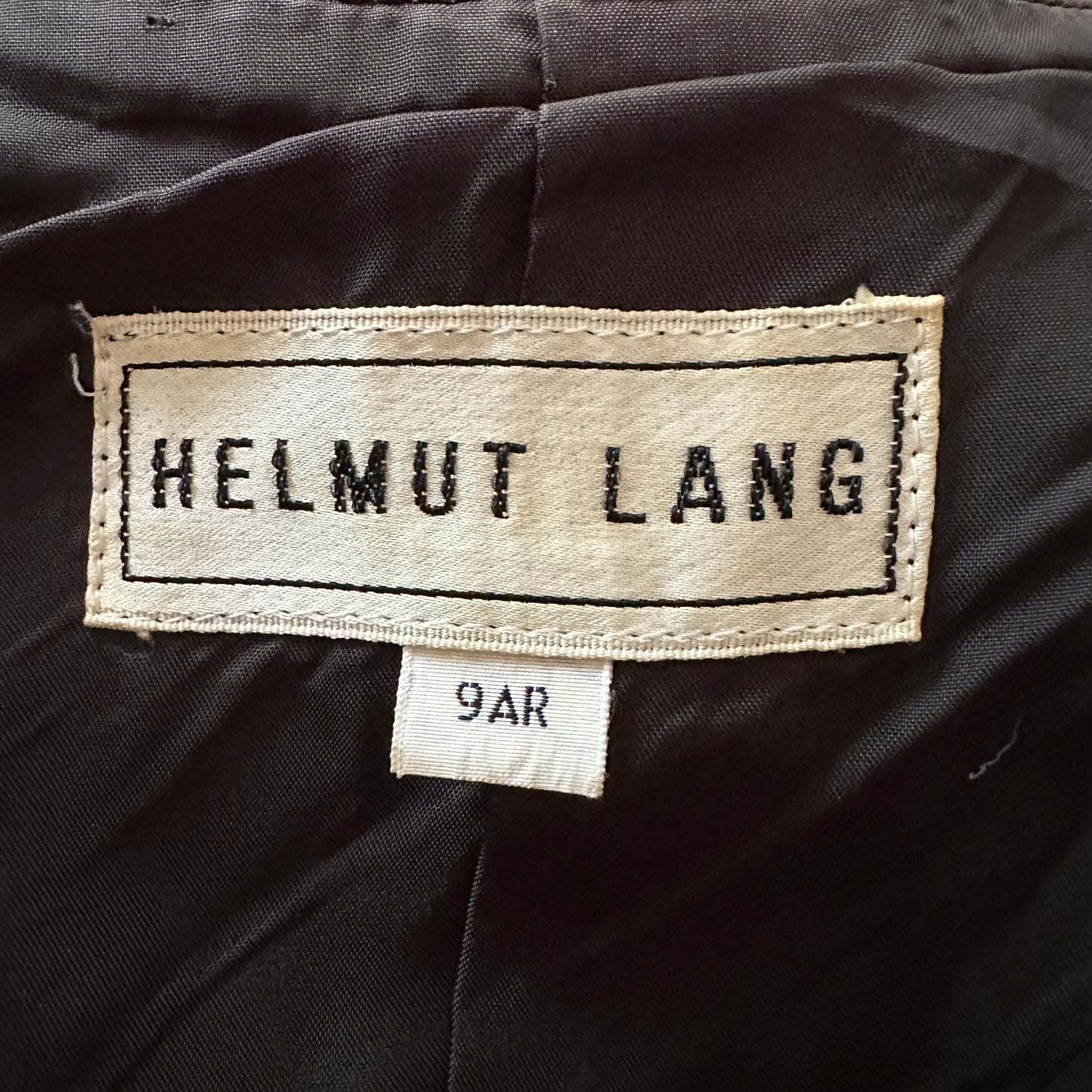 Helmut Lang Fall 1992 Runway Black Leather Open Laced Front Top