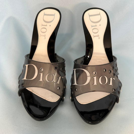 Dior Grey Jelly Heels