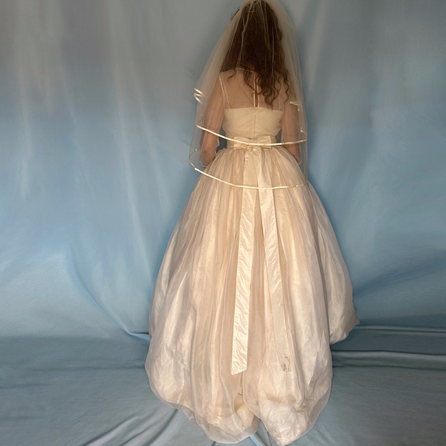 Dolce & Gabbana 1990’s Silk Balloon Skirt Wedding Dress