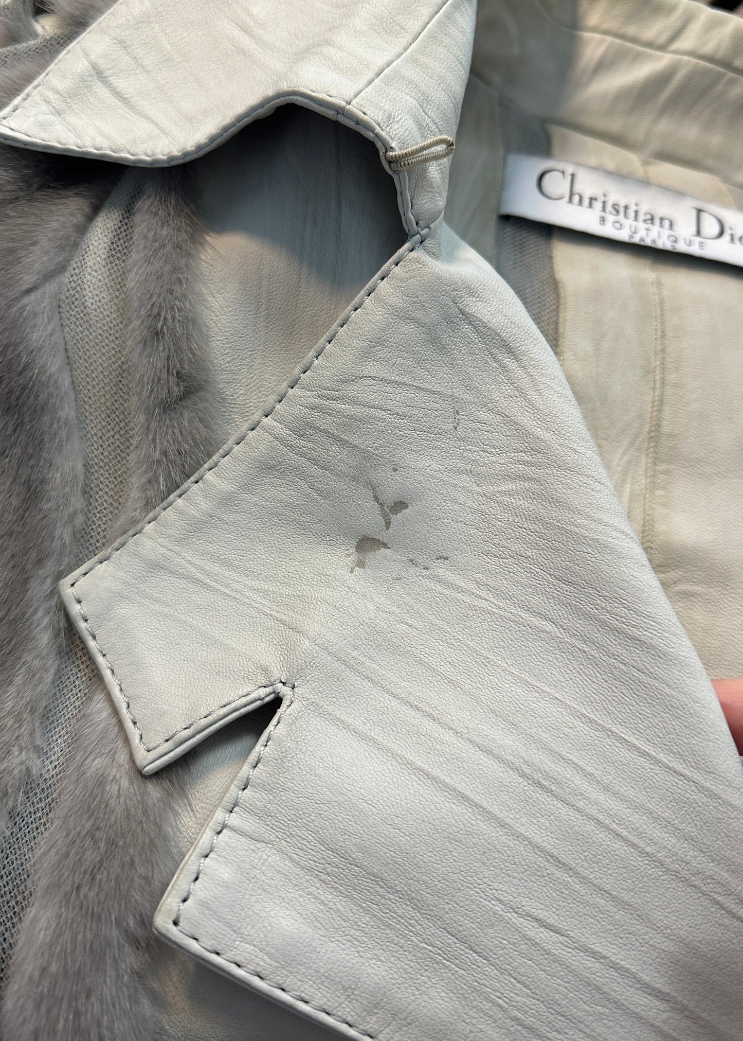 Dior Fall 2006 Runway Mink Fur & Leather Biker Jacket