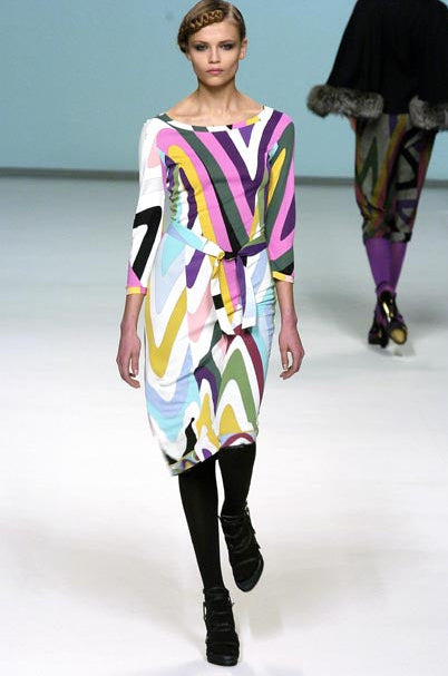 Emilio Pucci Fall 2004 Multi Colour Pattern Skirt