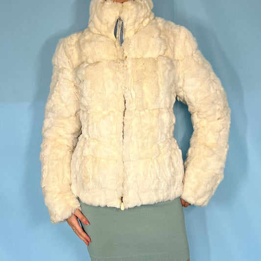 Alexander McQueen Fall 2003 White Fur Jacket