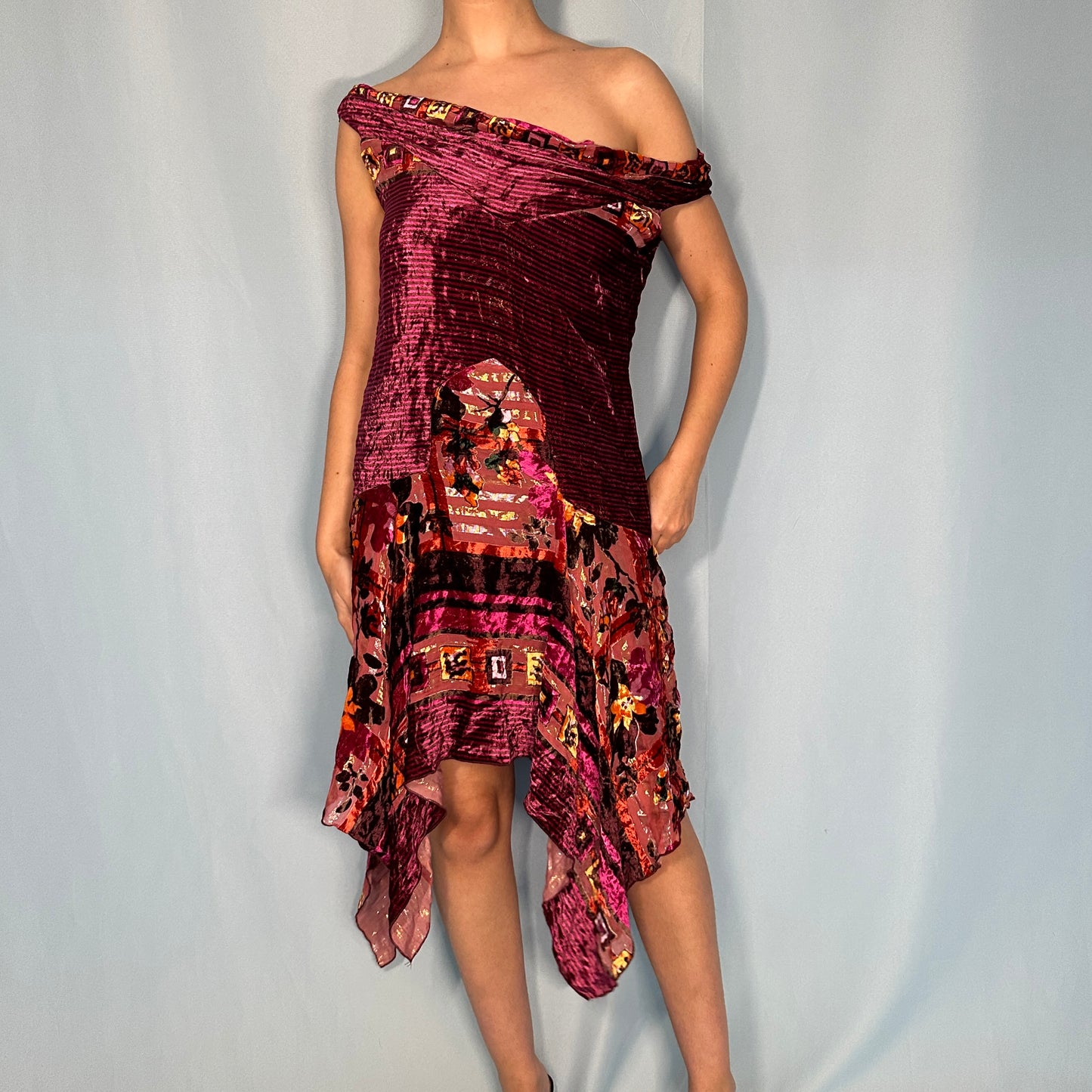 Anna Sui Velvet Handkerchief Dress