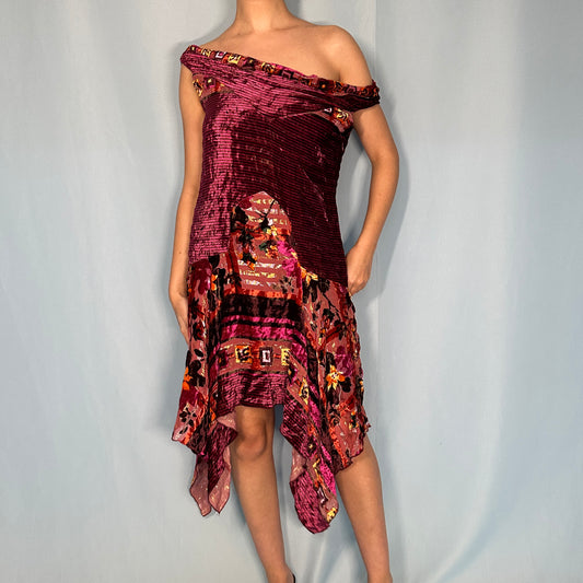 Anna Sui Velvet Handkerchief Dress