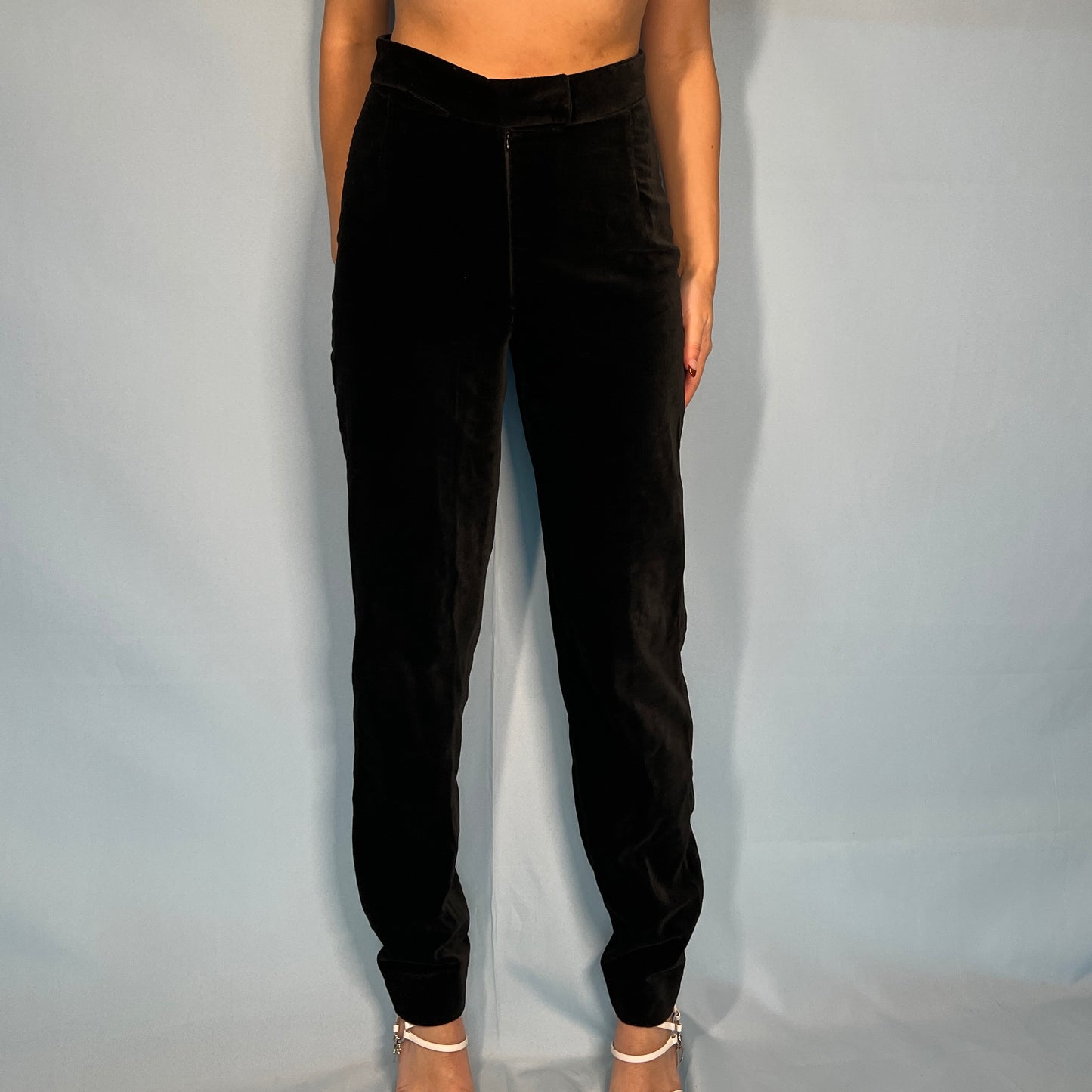 Vivienne Westwood Black Velour Velvet Pants