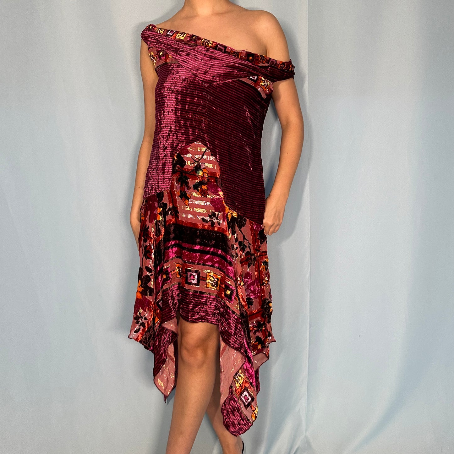 Anna Sui Velvet Handkerchief Dress