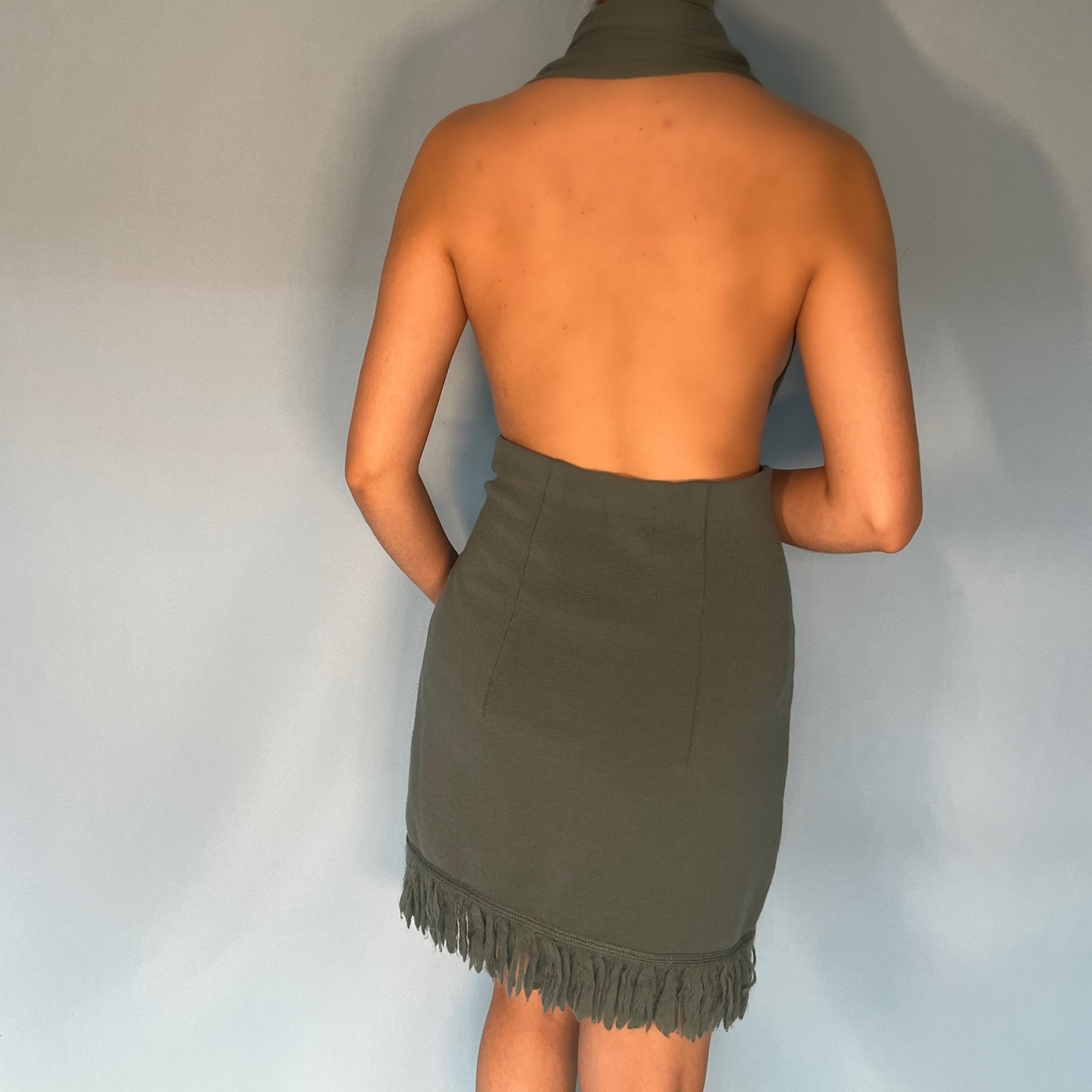 Karl Lagerfeld 1980s Knit Halter Dress
