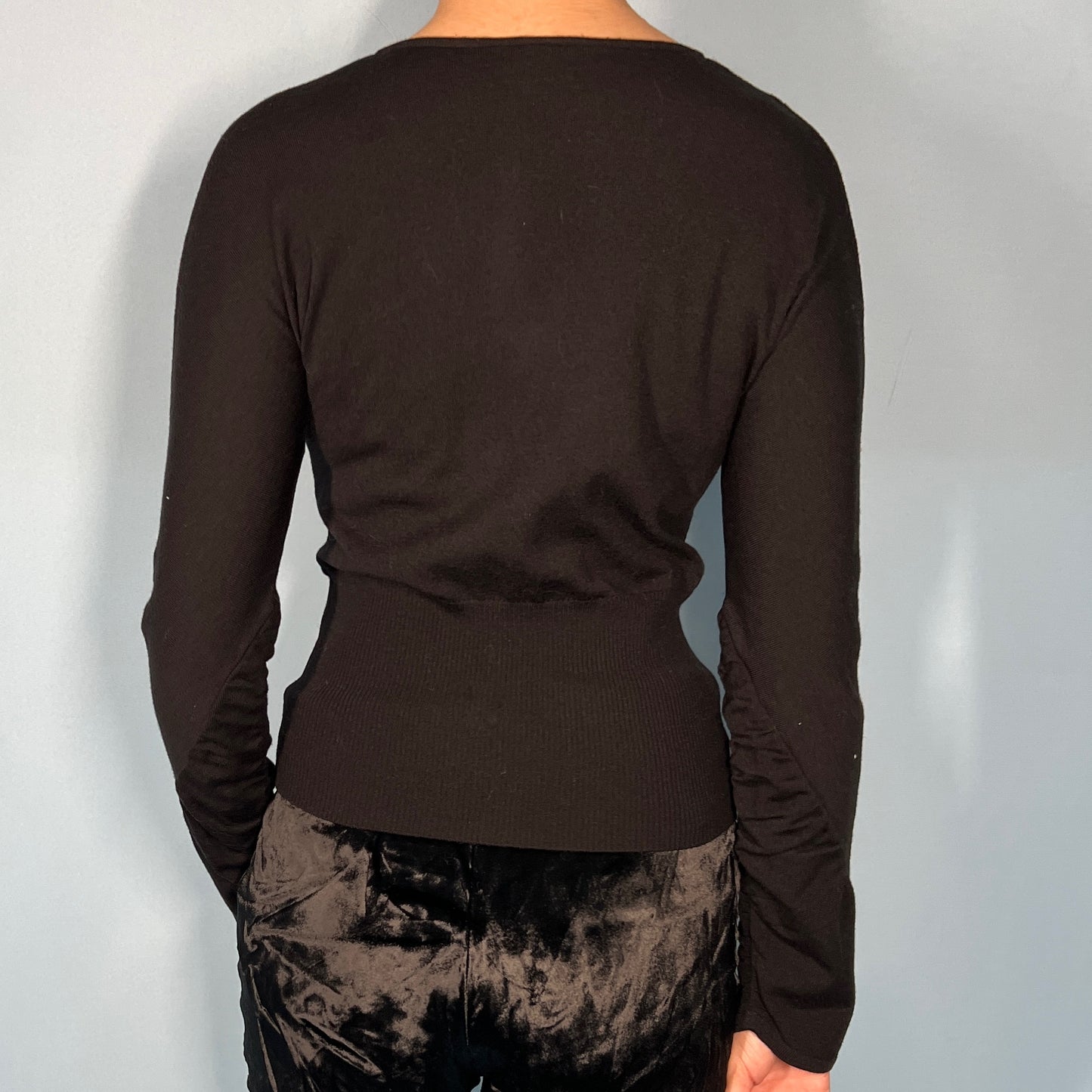 Valentino Embellished Cut Out Knitted Sweater Top