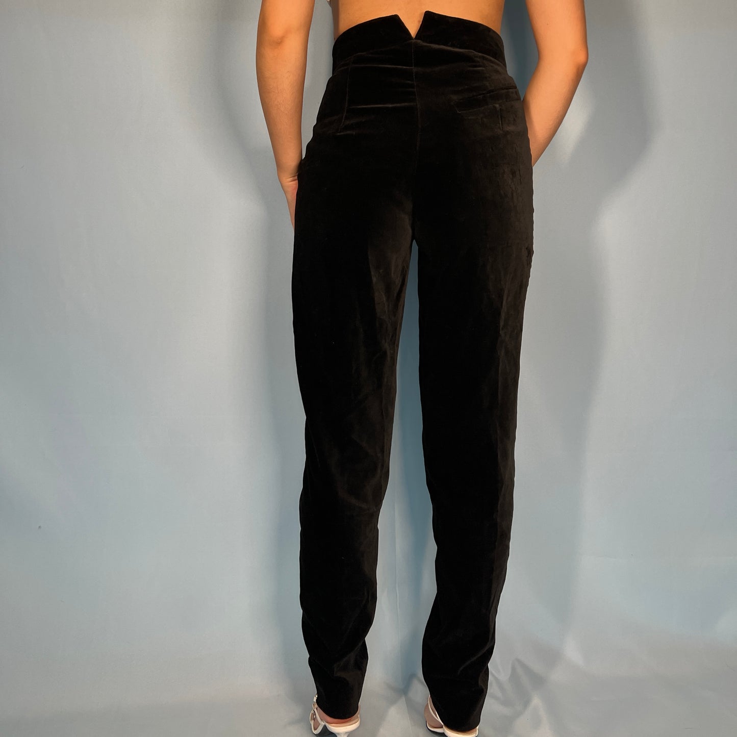 Vivienne Westwood Black Velour Velvet Pants