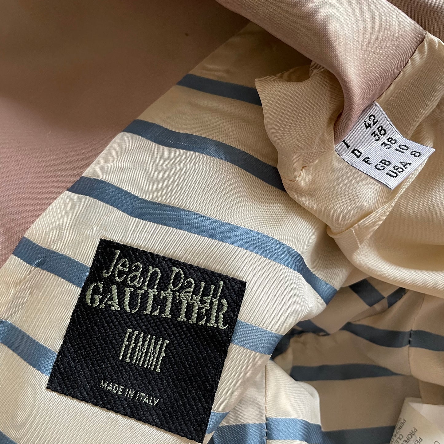Jean Paul Gaultier Satin Button Detail Jacket