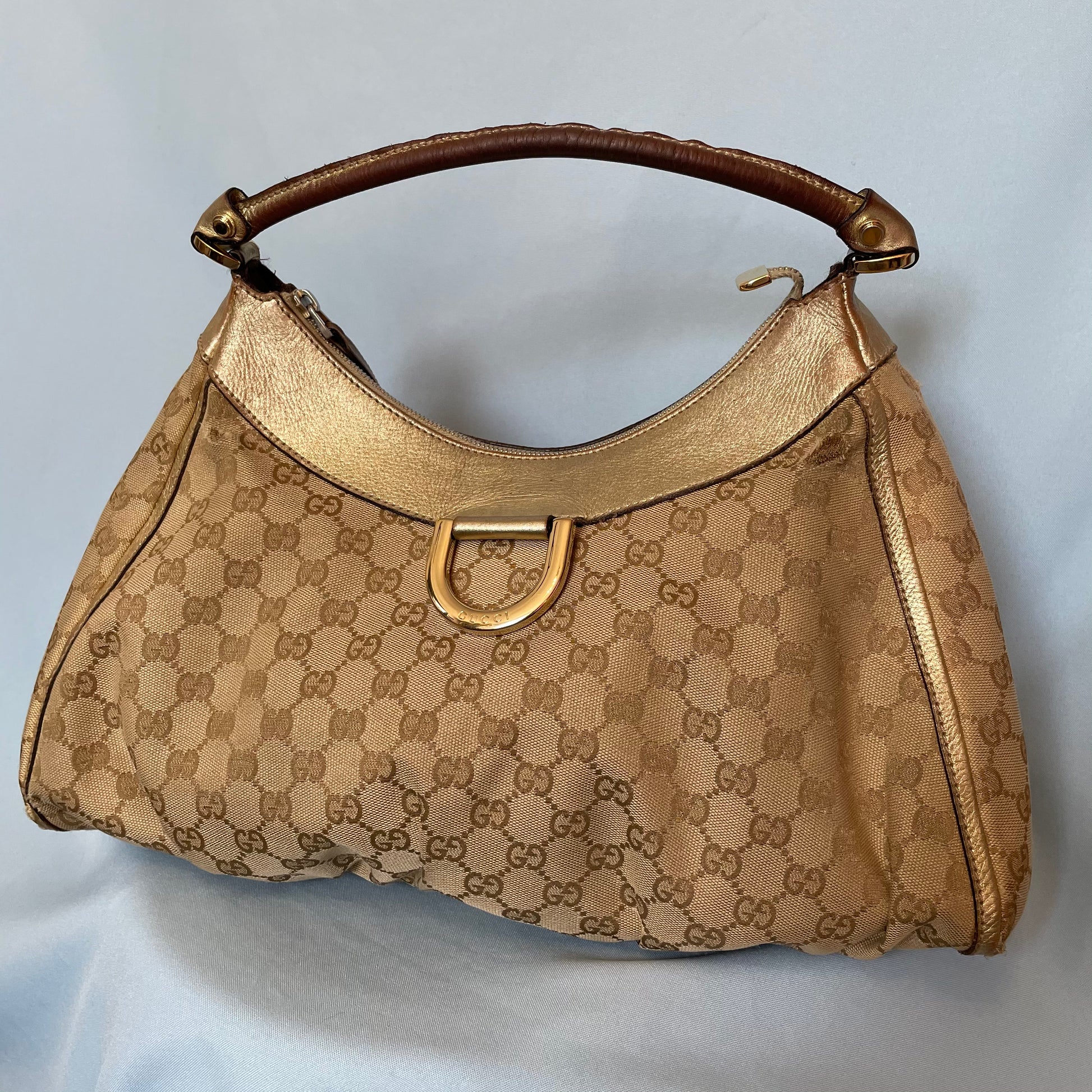 Guccissima Leather D Ring Hobo