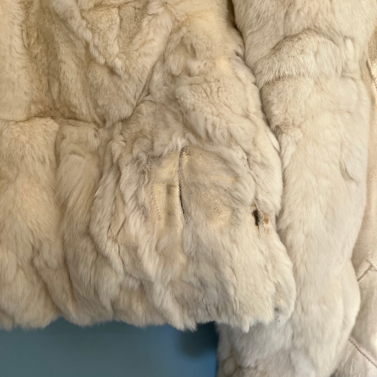 Alexander McQueen Fall 2003 White Fur Jacket