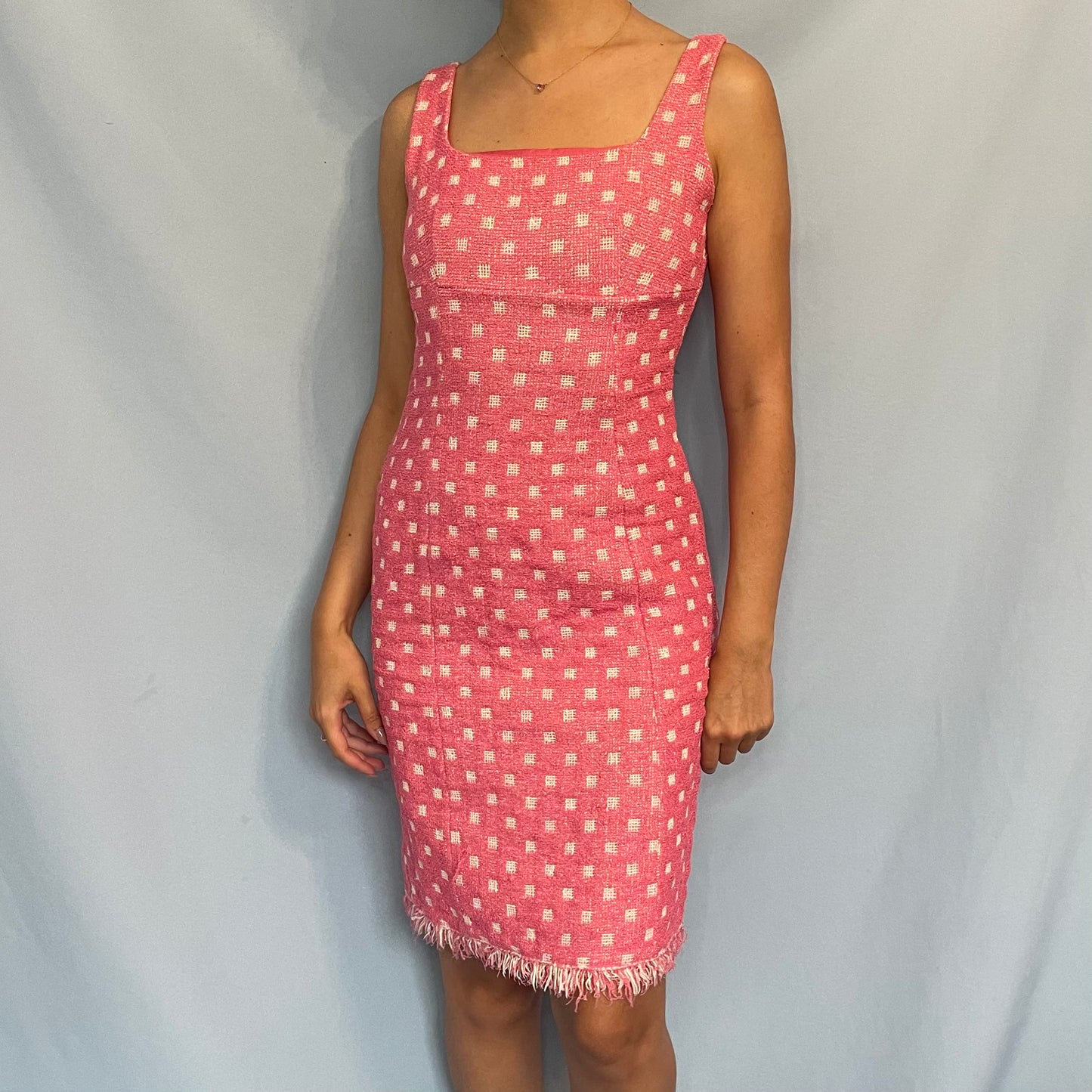 Moschino Pink Tweed Dress