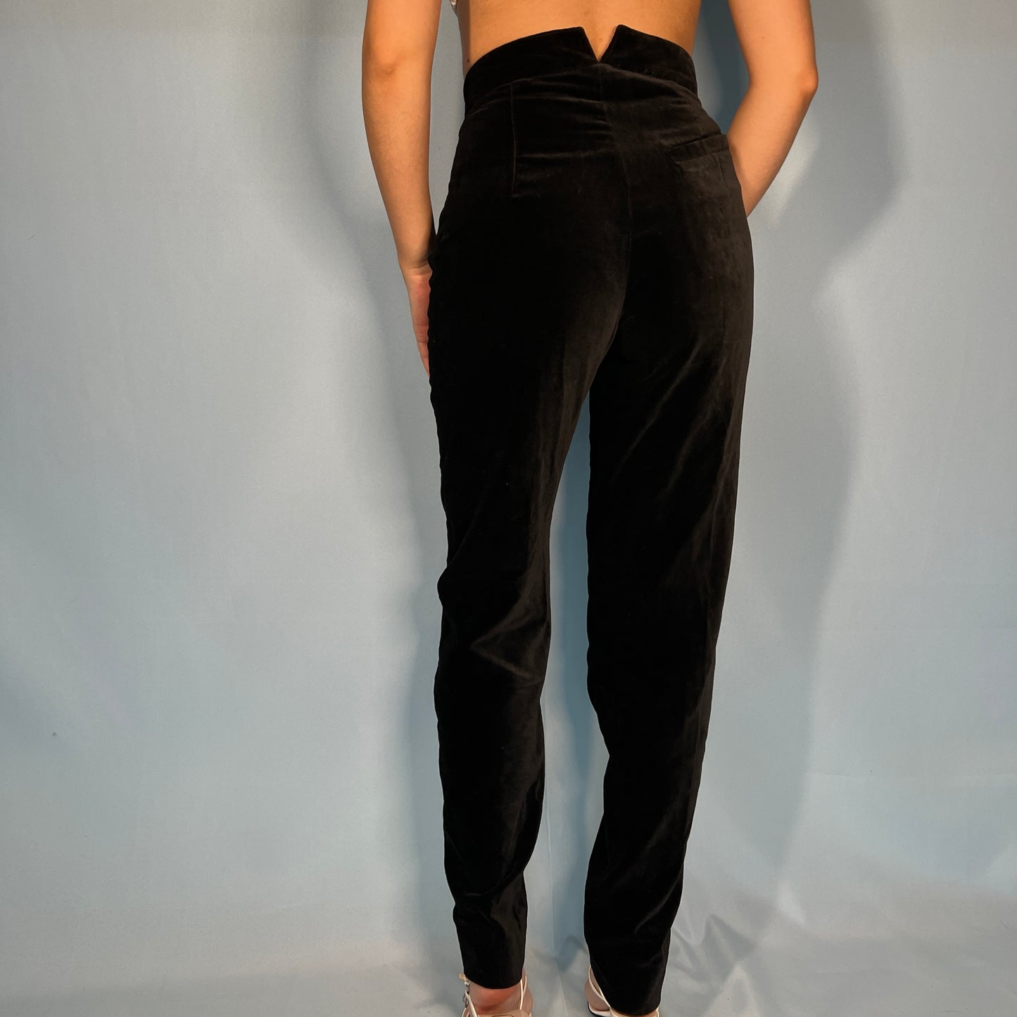 Vivienne Westwood Black Velour Velvet Pants