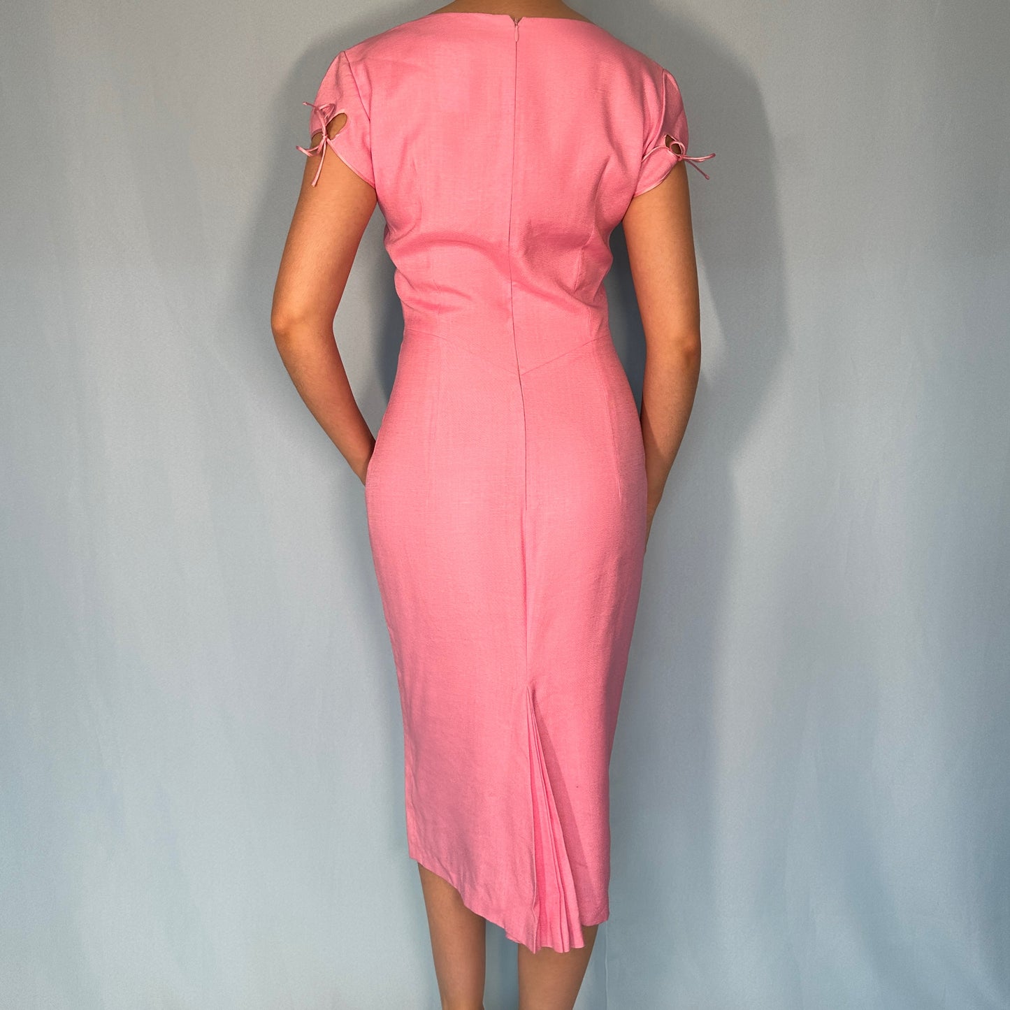 John Galliano Spring 2000 Pink Midi Dress